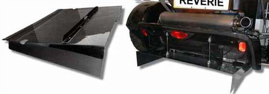 340R REAR DIFFUSER, LAQUERED BOTH SIDES WITH SUPPORT CHANNEL