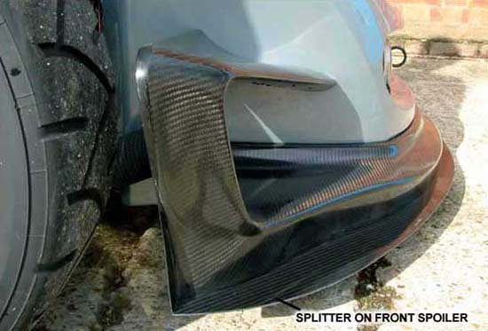340R FRONT SPOILER SPLITTER, CARBON