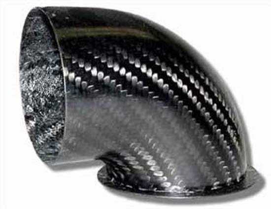 CARBON 58MM INTAKE SNORKEL 90'