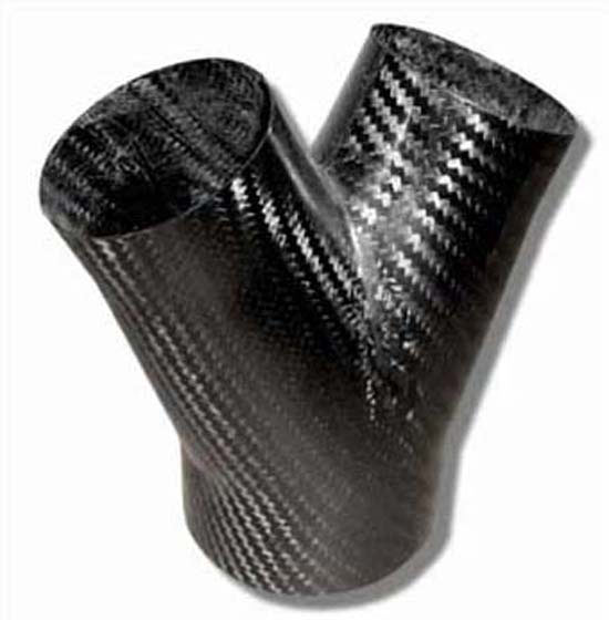 CARBON Y-PIECE INTAKE SNORKEL 1*75MM EXIT TO 2*58MM EXITS