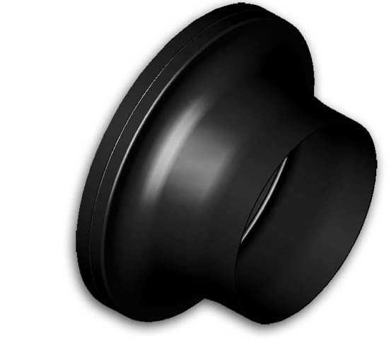 85mm to 152mm filter adapter spun alluminium anodised black - R01SE6150