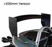 REVERIE Lotus 340R Carbon Fibre/Nomex Rear Wing Supports - 230mm Raised, Pair