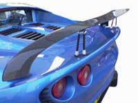 Lotus Elise S2 Carbon Rear Wing Assembly Kit - Adjustable w/Supports SPECIAL OFFER
