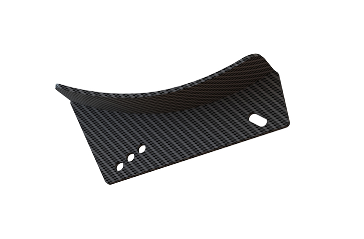 Carbon Wing Support Tab 225mm Straight Bottom Mounted LH RH (PAIR)
