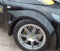 REVERIE Lotus Exige S2 GRP Front Wheel Arch Kit Pair (External Flange)