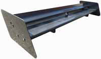 REVERIE Universal Dual-Element Motorsport Carbon Rear Wing Kit (Straight) - 225/150mm Chord, Adjustable Clam/Boot/Roof Mounted