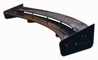 REVERIE Universal Dual-Element Motorsport Carbon Rear Wing Kit (Curved) - 225/110mm Chord, Adjustable Clam/Boot/Roof Mounted