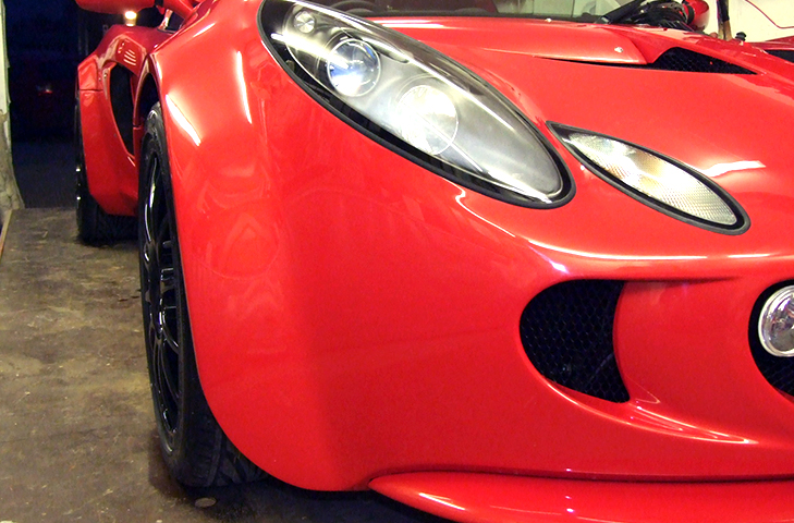 Lotus Elise S2 GRP Front Wheel Arch Kit (Internal Flange) - R01SB0301