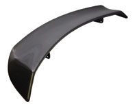 Universal Carbon Rear Wing (Curved Drop-End Style) - 225mm Chord x W1240mm, Adjustable Clam/Boot/Roof Mounted