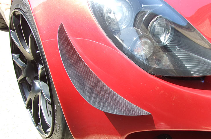 TVR T350 (02 - 06) Carbon Fibre Front Bumper Canards - Pair - R01SB0344