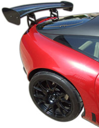 TVR T350 Carbon Fibre Rear Wing (Curved) - 225mm Chord x W1300mm