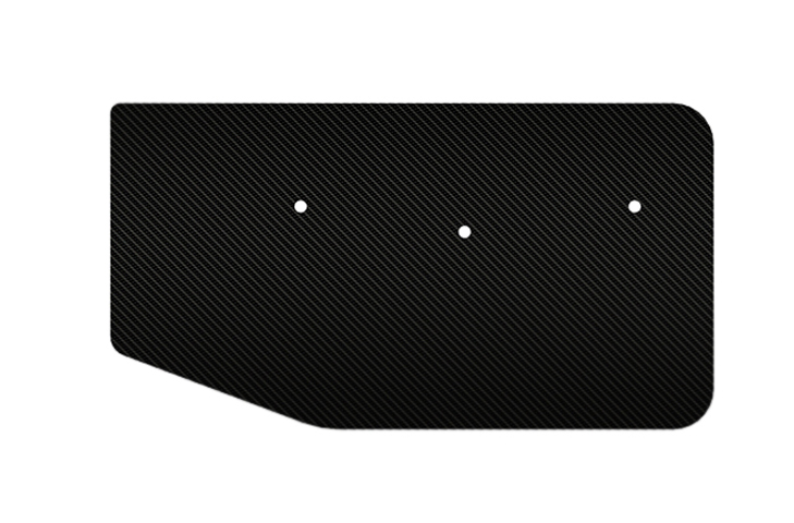 Noble M400/M12 Carbon Fibre Rear Wing End Plates - 2-Eleven Style 1.8mm thick