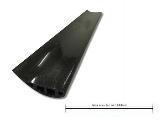 Universal Motorsport Carbon Rear Wing (Straight) - 225mm Chord, Adjustable End Mounted, No drop mounting tabs - R01SB0358