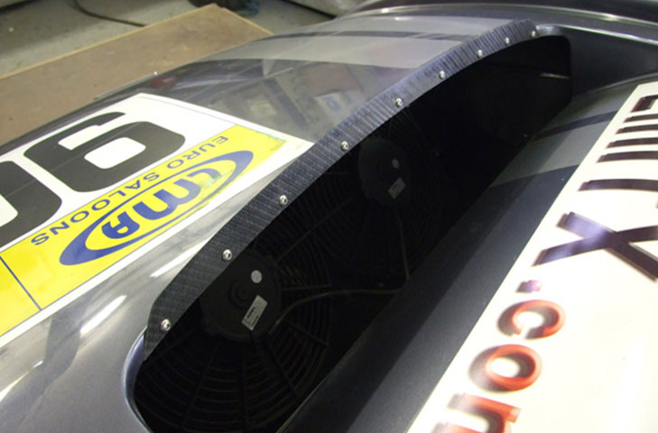 Noble M12/M400/3R Radiator Gurney Flap - Carbon Fibre - R01SB0378
