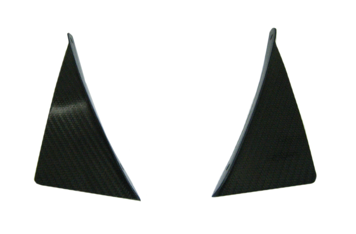 Lotus Exige S3 V6 (11 - 22) Carbon Fibre Front Bumper Canards Track/OEM Replacement (Small) - Pair - R01SB0463