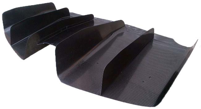Lotus Exige S3 V6 (12 - 16) Carbon Fibre Rear Diffuser Assembly - 5 Element