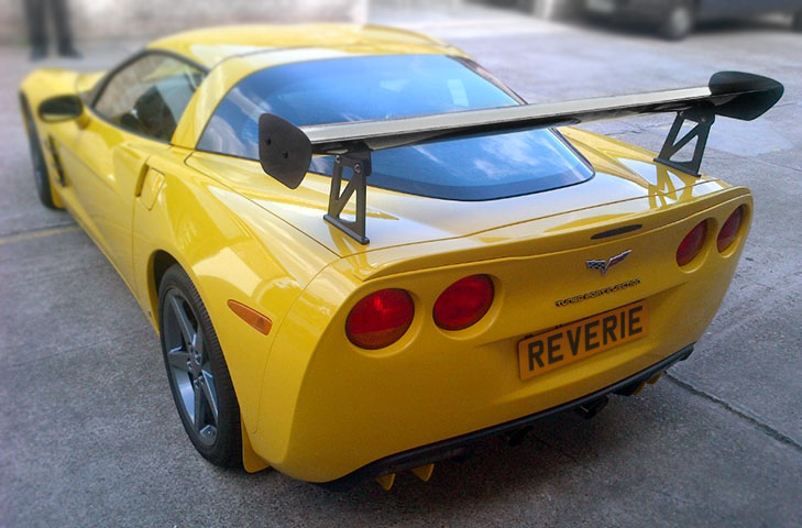 Corvette C6 Z06 (05 - 13) Carbon Rear Wing Kit (Straight) - 225mm Chord - R01SB0506