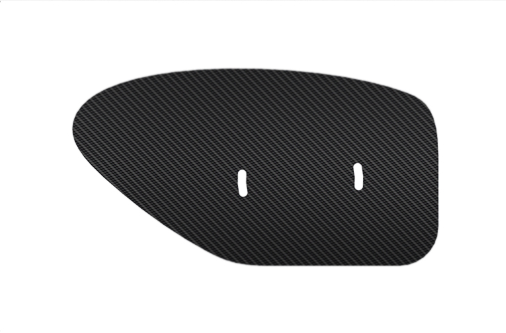 Corvette C6 Z06 (2005 -2013) Carbon 225mm Rear Wing End Plates - Pair 1.8mm thick - R01SB0507