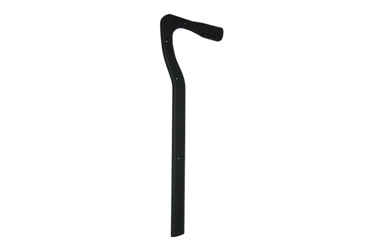 Universal ReVerie CNC Rear Wing Alloy Long Swan Mounts & Mount Base - Pair, Black Anodised - R01SB0541