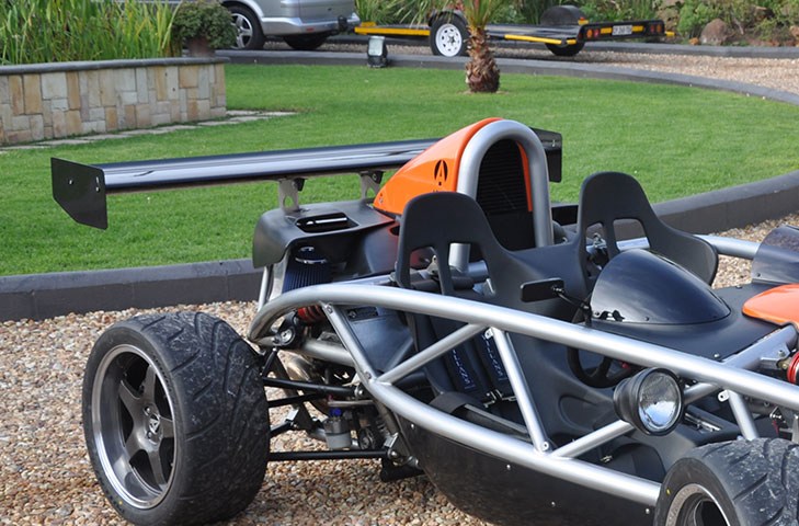 Ariel Atom 310mm x W1360mm High Down-Force Carbon Fibre Rear Wing Kit - R01SB0590