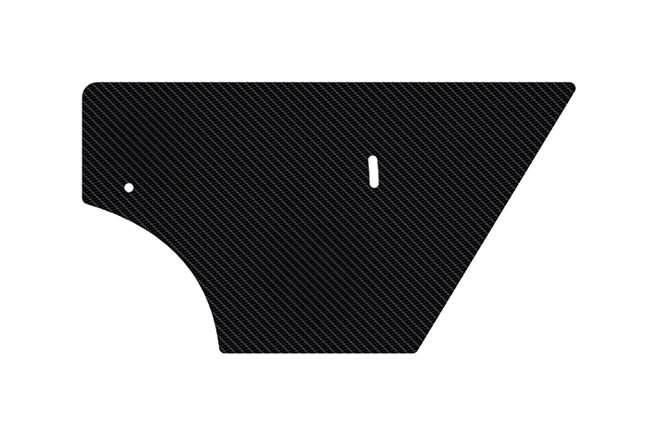 Carbon Fibre Rear Wing End Plates for 310mm Chord Wings Arrow Style 1.8mm thick.