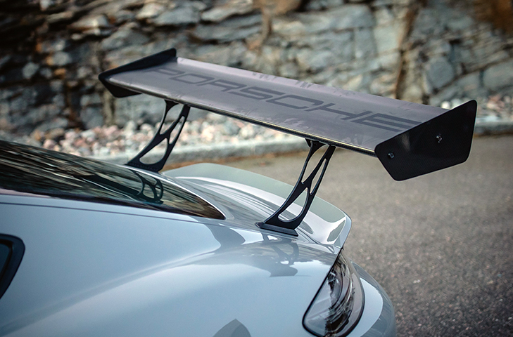 Porsche 981/718 Cayman and Cayman GT4 (16 - ) Carbon Rear Wing Kit (Straight) - 310mm Low-Drag Chord x W1600mm - R01SB0627