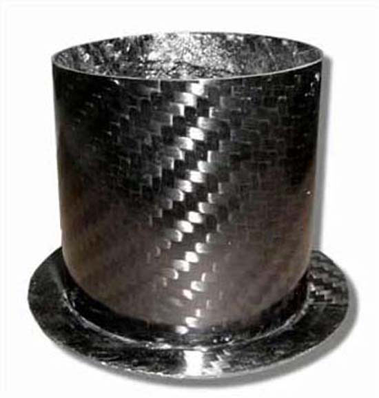 Air Intake/Inlet Pipe - 58mm Straight Outlet, Carbon Fibre