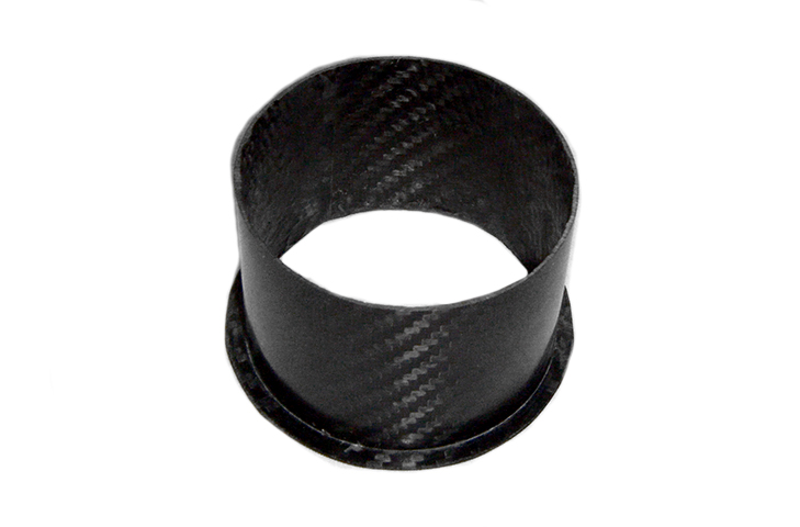 REVERIE Air Intake/Inlet Pipe - 75mm Straight Outlet, Carbon Fibre - R01SE0044