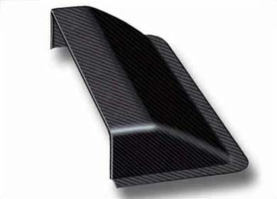 Carbon Fibre Bonnet/Roof Scoop - 300 x 140 x 49mm, External Flange - R01SE0064