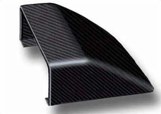 REVERIE Carbon Fibre Bonnet/Roof Scoop - 150 x 140 x 49mm, Internal Flange - R01SE0067