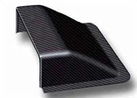 REVERIE Carbon Fibre Bonnet/Roof Scoop - 150 x 140 x 49mm, External Flange