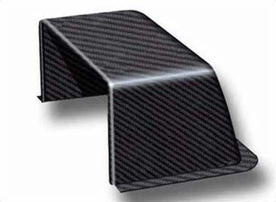 REVERIE Carbon Fibre Bonnet/Roof Scoop - 150 x 140 x 90mm, External Flange - R01SE0070