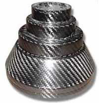 REVERIE Stepped Carbon Fibre Air Box Tapered Adaptor - 152mm to 58/75/100mm