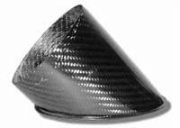 Air Intake/Inlet Pipe - 100mm 45deg Angle Outlet, Carbon Fibre