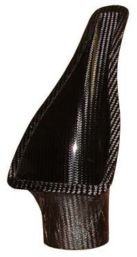 REVERIE Carbon Fibre NACA Air Duct - 75mm Outlet