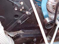 REVERIE MG Metro 6R4 (84 - 87) Carbon Fibre Oil Belt Cover (With Dome) Lower LH