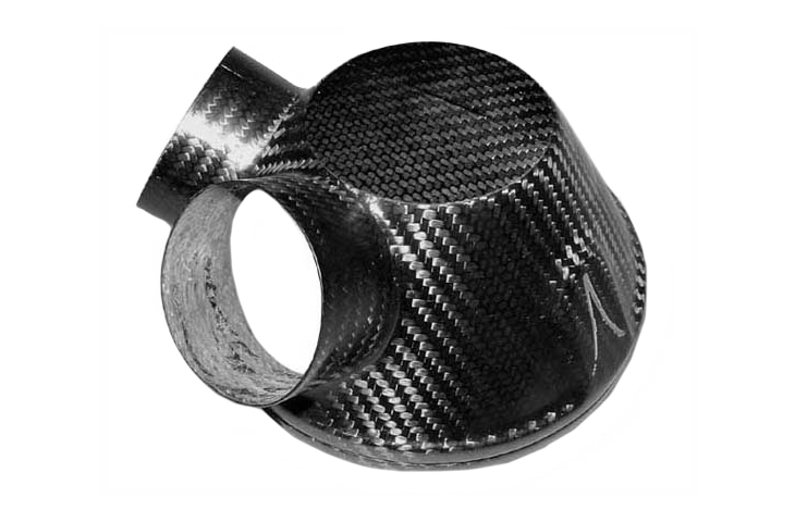 REVERIE Silverstone Air Box Diffuser Cone - 2 x 58mm Angled Ducts - R01SE0222