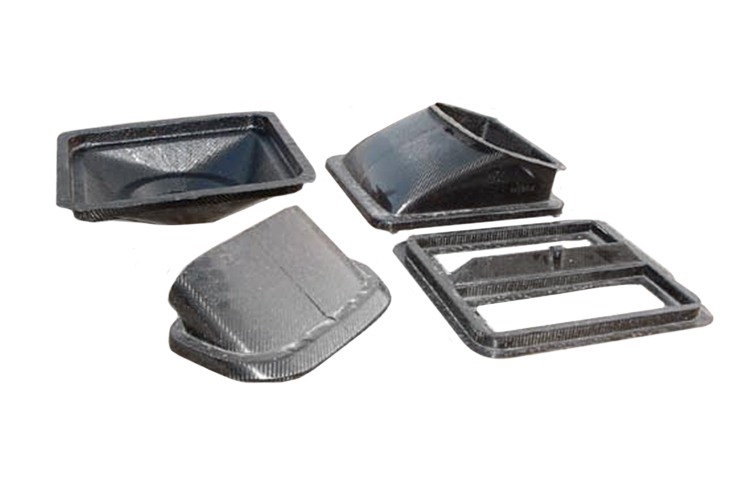 REVERIE Ultima GTR/Can-Am Carbon Fibre Airbox Kit - Holley Carburettor Fitment, Top clamshell cowl fed inlet - R01SE0231