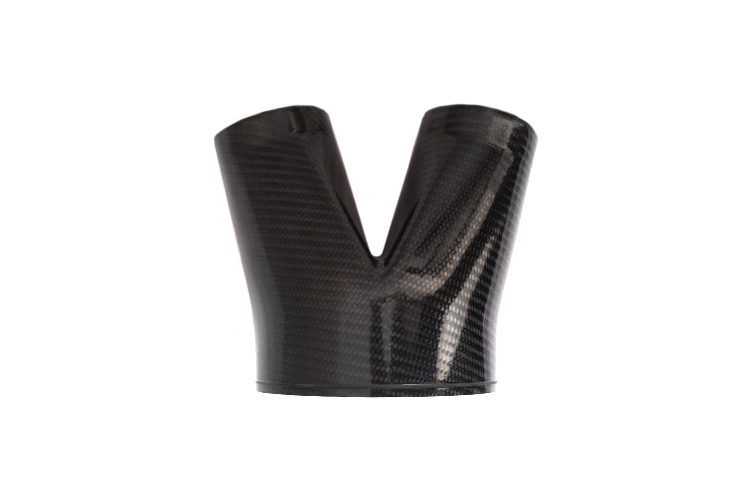 REVERIE Air Intake/Filter Adaptor Y Splitter - 152mm to 2 x 75mm Outlets, Carbon - R01SE0297