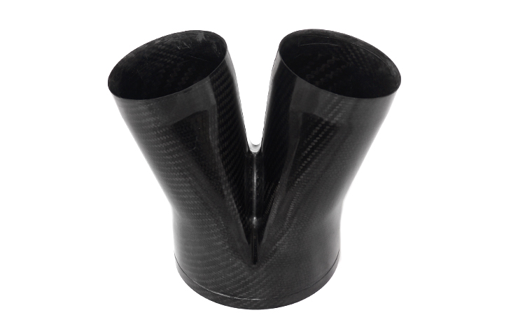 REVERIE Air Intake Adaptor Y Splitter - 152mm Inlet 2 x 100mm Outlets, Carbon - R01SE0298