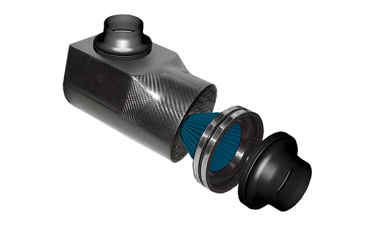 REVERIE Indy 200FC Carbon Air Induction Kit - Top & Flat Side Intake/Outlet - R01SE0376