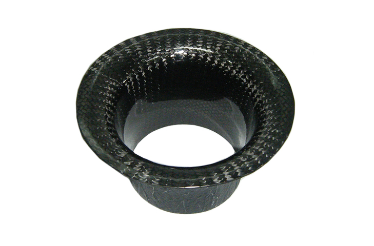 REVERIE High-Flow Carbon Fibre Air Intake Trumpet Funnel/Brake Duct - 75mm (3