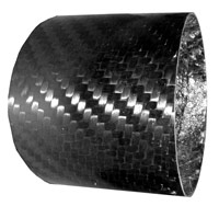 Carbon Fibre Ducting Tube/Pipe - 100mm OD x 1m Long (1mm Thick)