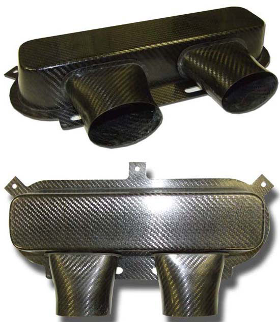 REVERIE Zolder PX600 Carbon Air Box Backplate - 60mm, Twin Straight Intake - R01SE0451