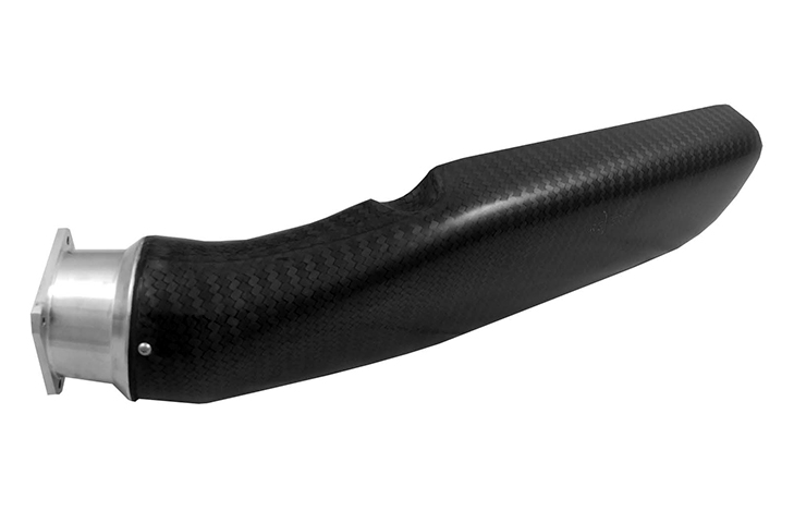 Reverie Fontana 65 Carbon Intake Plenum - 100mm Cranked Inlet, 98.9mm Square S2000 Throttle Mounting - R01SE0477