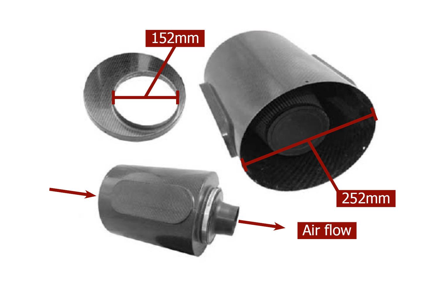Reverie Suzuka Pro BC Carbon Air Induction Kit - R01SE0479