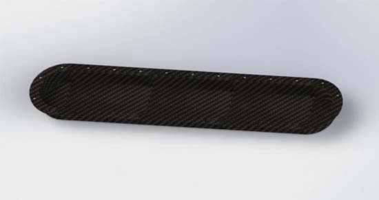 REVERIE Fontana 6 Cylinder 30mm Carbon Intake Plenum Backplate - R01SE0573