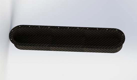 REVERIE Fontana 6 Cylinder 60mm Carbon Intake Plenum Backplate - R01SE0574