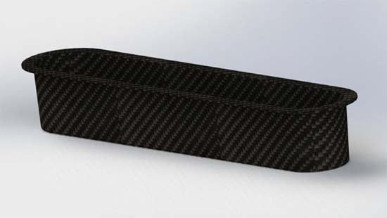 REVERIE Fontana 6 Cylinder 90mm Carbon Intake Plenum Backplate - R01SE0575