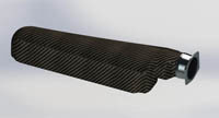 REVERIE Fontana 6 Cylinder LH Carbon Intake Plenum - 90mm LS3 Jenvey Adaptor